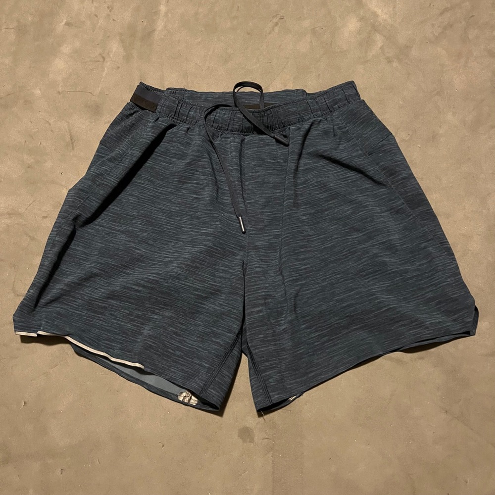 Lululemon Surge Short 6" Lined Updated Mens S Blue Heathered Athletic Training